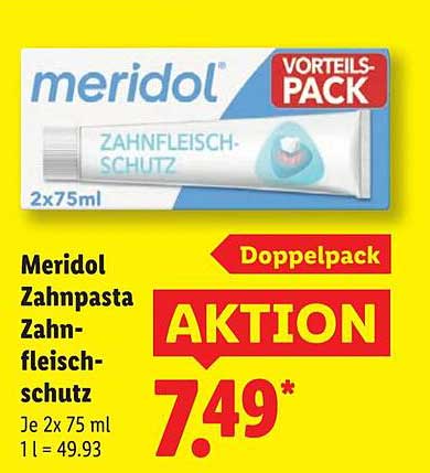 Meridol Zahnpasta Zahnfleischschutz Doppelpack 2x75ml