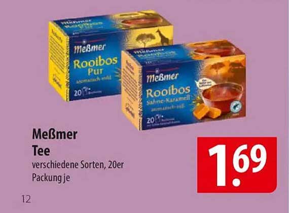 Meßmer Tee verschiedene Sorten, 20er Packung je