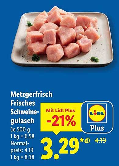 Metzgerfrisch Frisches Schweinegulasch