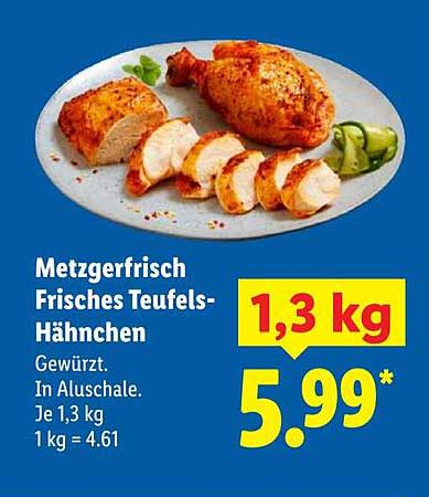 Metzgerfrisch Frisches Teufels-Hähnchen 1,3 kg