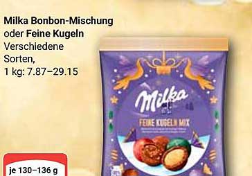 Milka Bonbon-Mischung oder Feine Kugeln