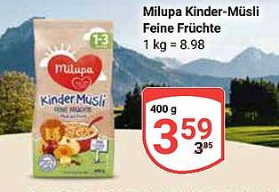 Milupa Kinder-Müsli Feine Früchte 400 g