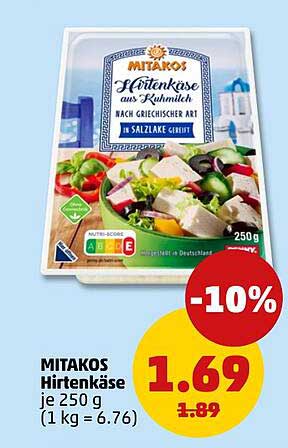 MITAKOS Hirtenkäse aus Rohmilch 250 g