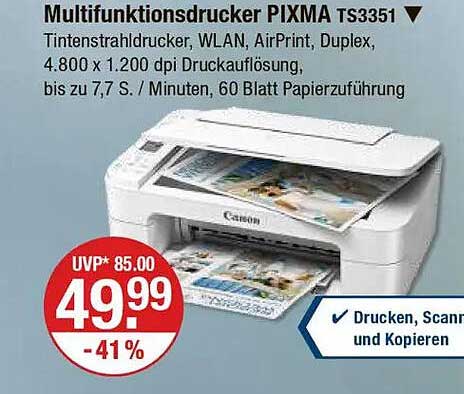 Multifunktionsdrucker PIXMA TS3351