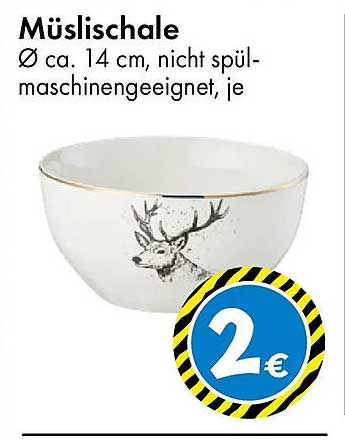Müslischale mit rustikalem Design, Ø 14 cm