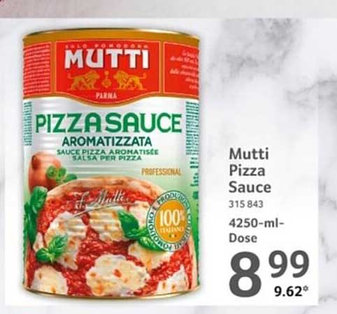 Mutti Pizza Sauce 4250-ml Dose