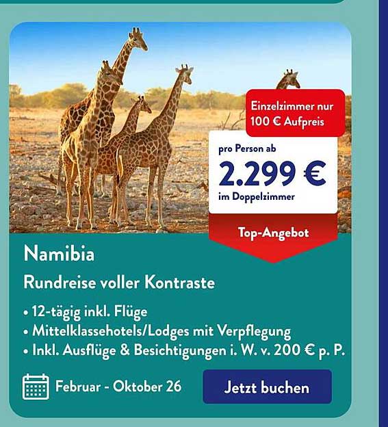 Namibia – Rundreise voller Kontraste