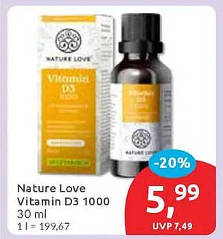 Nature Love Vitamin D3 1000 30 ml