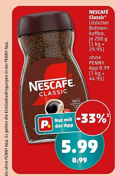 NESCAFÉ Classic – Löslicher Bohnenkaffee, je 200 g