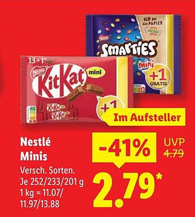 Nestlé Minis - KitKat und Smarties im Set