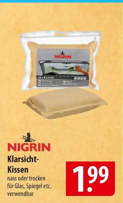 Nigrin Klarsicht-Kissen