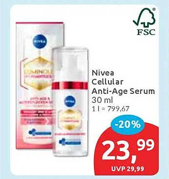 Nivea Cellular Anti-Age Serum 30 ml - -20% Rabatt!