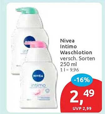 Nivea Intimo Waschlotion verschiedene Sorten 250 ml