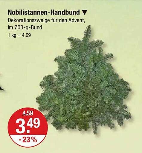 Nobilistannen-Handbund - Dekorationszweige für den Advent