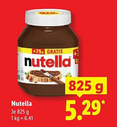 Nutella 825 g – Jetzt zugreifen!