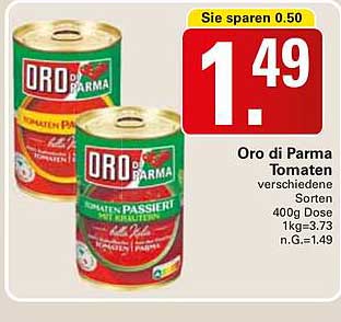 Oro di Parma Tomaten verschiedene Sorten 400g Dose