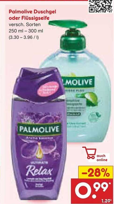 Palmolive Duschgel oder Flüssigseife, verschiedene Sorten 250 ml – 300 ml