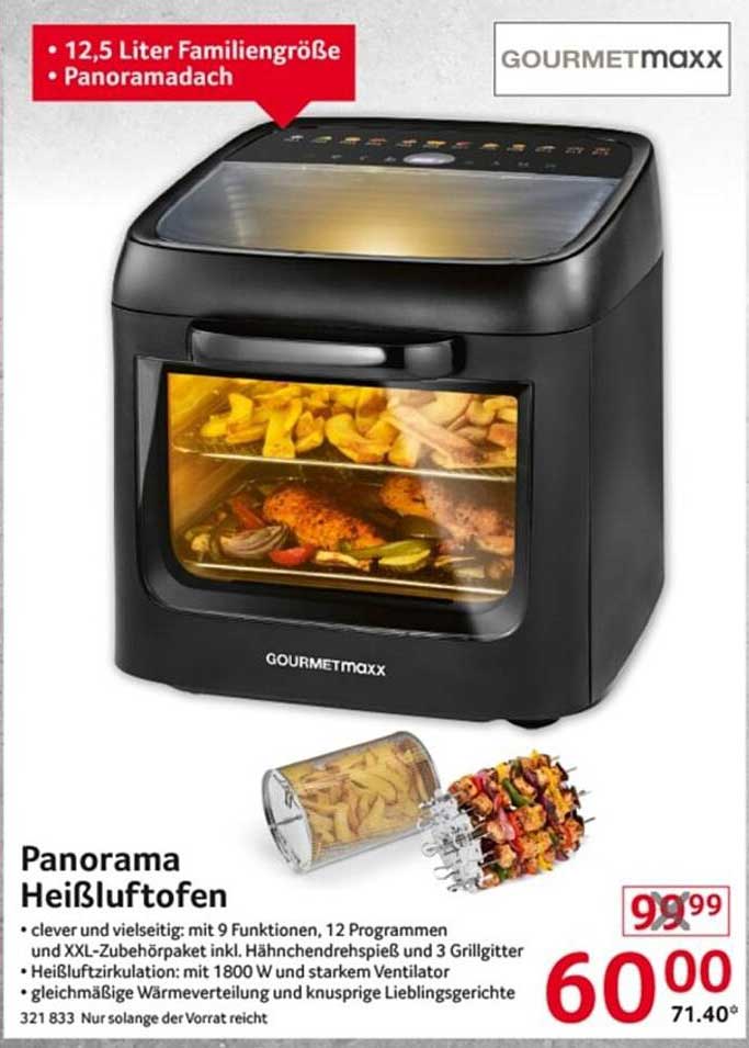 Panorama Heißluftofen von GOURMETmaxx