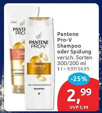 Pantene Pro-V Shampoo oder Spülung 300/200 ml