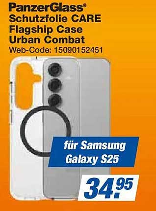 PanzerGlass® Schutzfolie CARE Flagship Case Urban Combat für Samsung Galaxy S25