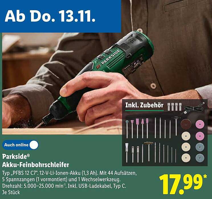 PARKSIDE® Akku-Feinbohrschleifer