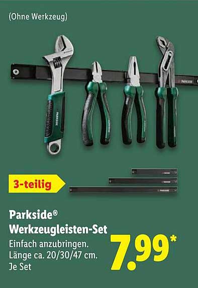 Parkside® Werkzeugleisten-Set 3-teilig