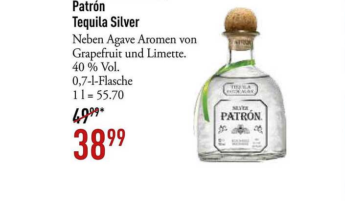Patrón Tequila Silver