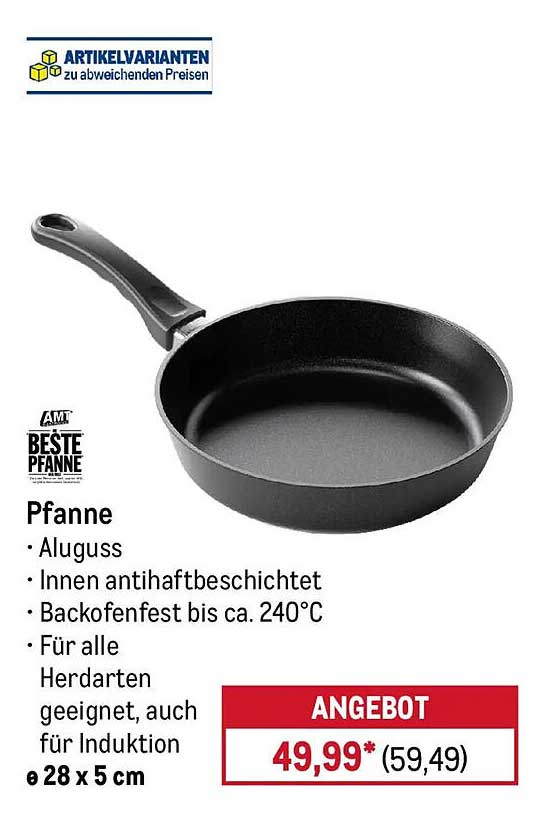 Pfanne AMT Beste Pfanne – Aluguss mit Antihaftbeschichtung