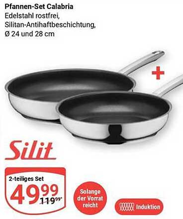 Pfannen-Set Calabria von Silit - 2-teiliges Set