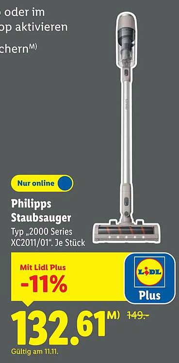 Philipps Staubsauger Typ „2000 Series XC2011/01“