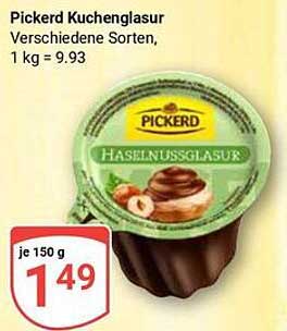 Pickerd Kuchenglasur Haselnuss, 150 g