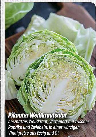 Pikanter Weißkrautsalat