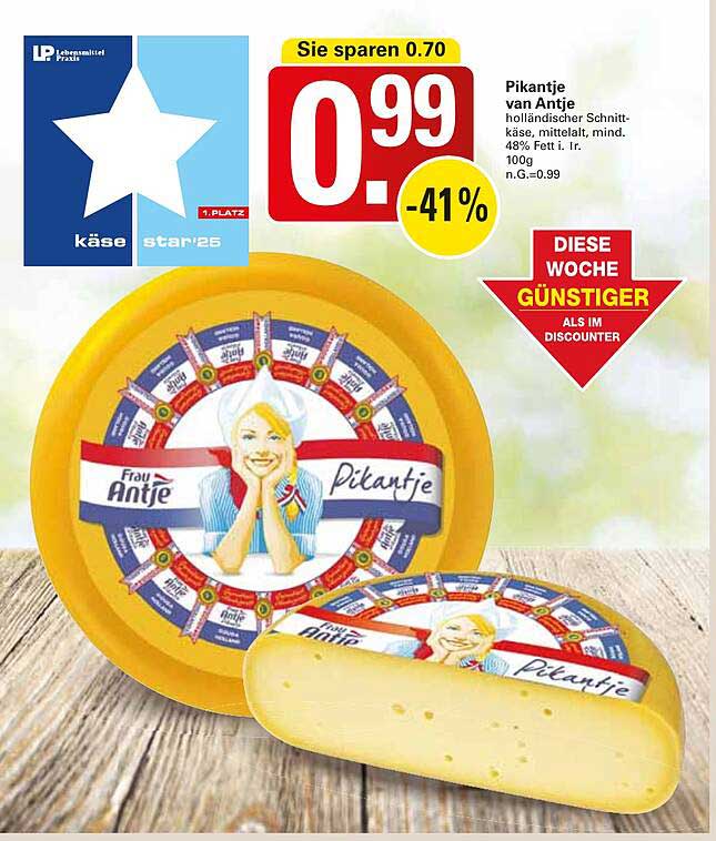 Pikantje von Antje - holländischer Schnittkäse