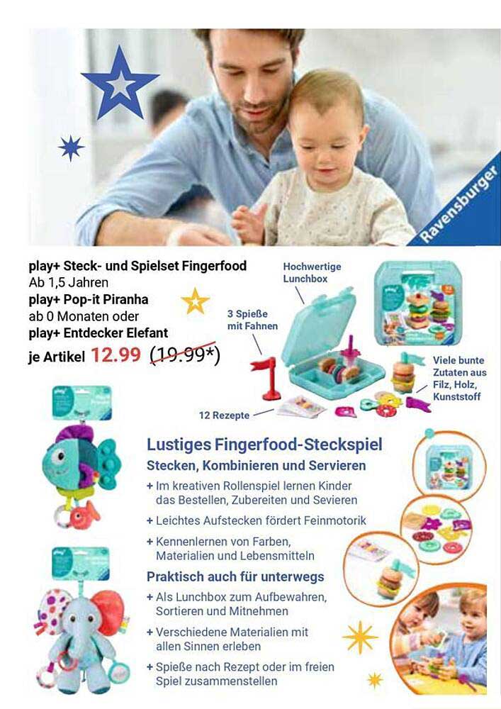 play+ Steck- und Spielset Fingerfood