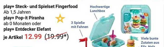 play+ Steck- und Spielset Fingerfood