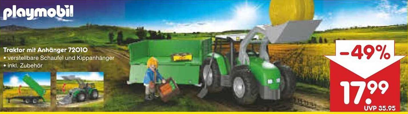 Playmobil Traktor mit Anhänger 72010