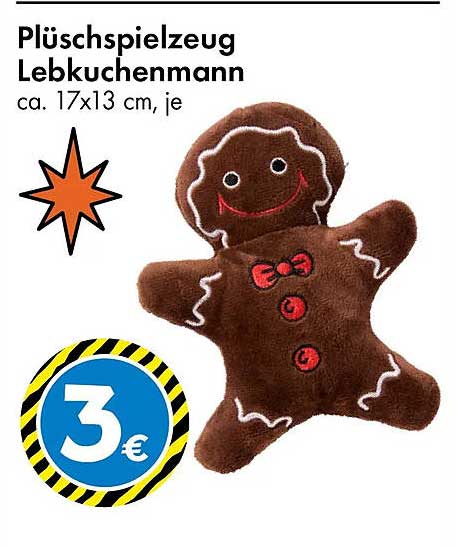 Plüschspielzeug Lebkuchenmann