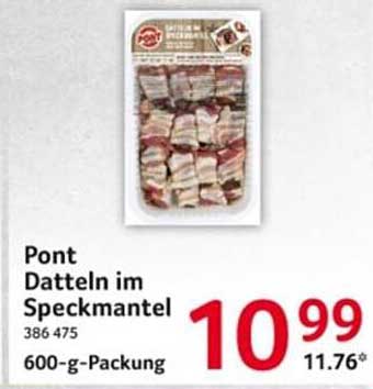 Pont Datteln im Speckmantel 600-g-Packung
