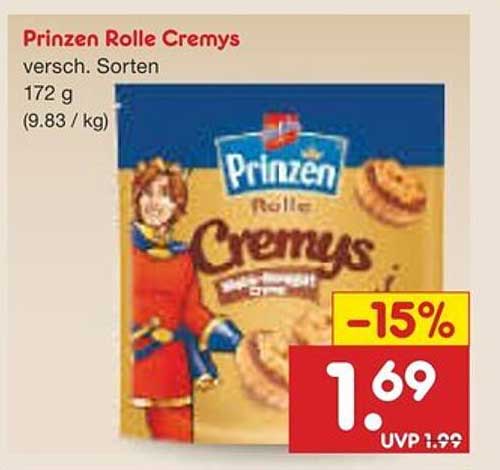 Prinzen Rolle Cremys 172 g - verschiedene Sorten