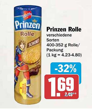 Prinzen Rolle verschiedene Sorten 400-352 g Rolle/Packung