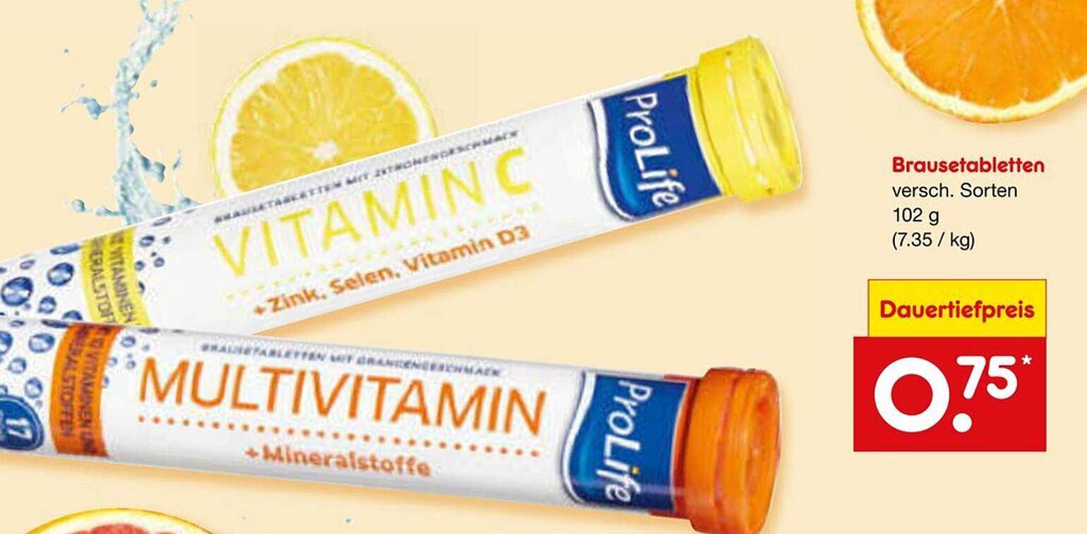 ProLife Brausetabletten Vitamine C & Multivitamin