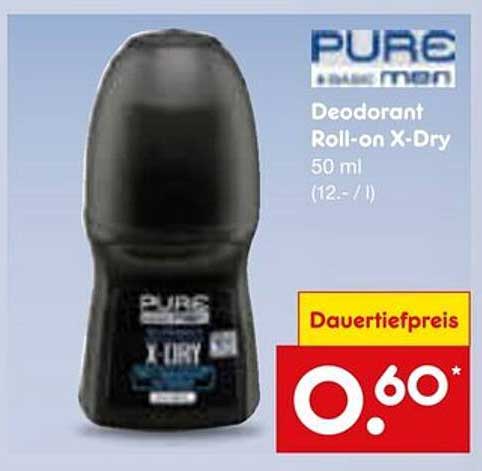 PURE Deodorant Roll-on X-Dry 50 ml