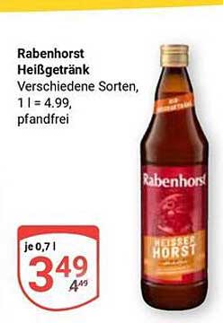 Rabenhorst Heißgetränk - Verschiedene Sorten, pfandfrei