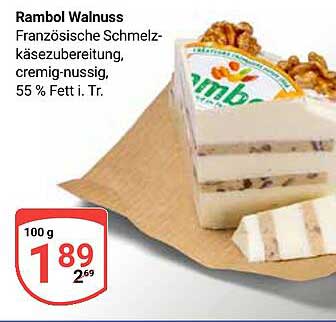 Rambol Walnuss - Französische Schmelzkäsezubereitung