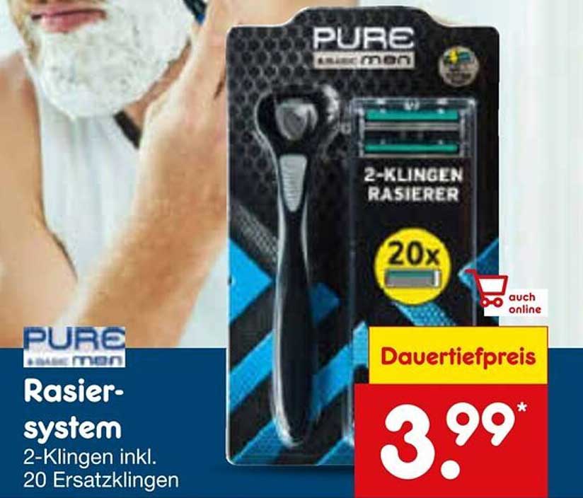 Rasier-System - 2-Klingen inkl. 20 Ersatzklingen