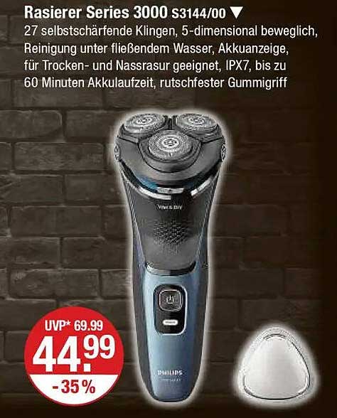 Rasierer Series 3000 S3144/00 von Philips
