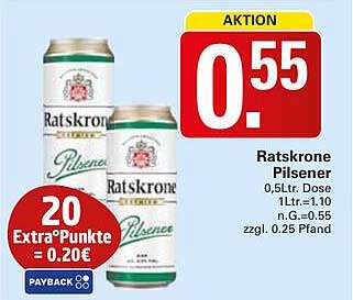 Ratskrone Pilsener 0,5L Dose