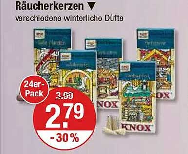 Räucherkerzen verschiedene winterliche Düfte