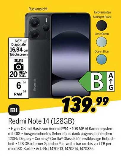 Redmi Note 14 (128GB)
