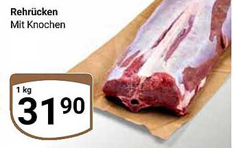 Rehrücken mit Knochen - 1 kg